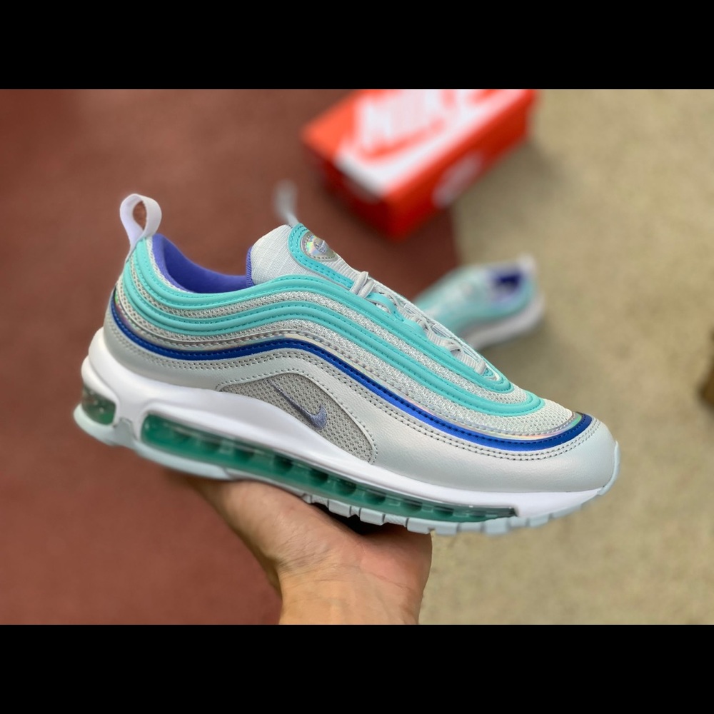 Blue Nike Air Max 97s